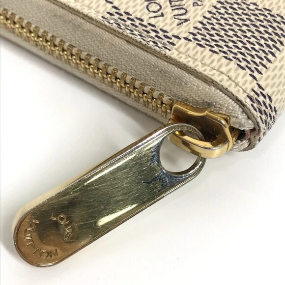 LOUIS VUITTON N60109 Damier Azul Summer Trunk Portefeuille Clemence Wallet - Picture 4 of 15